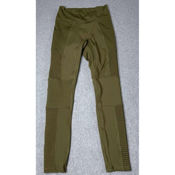 Fabletics Size S High-Waisted Motion365+ Moto Leggings Women's Green‎ Dark Moss - Picture 1 of 5